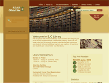 Tablet Screenshot of library.sjc.edu.hk